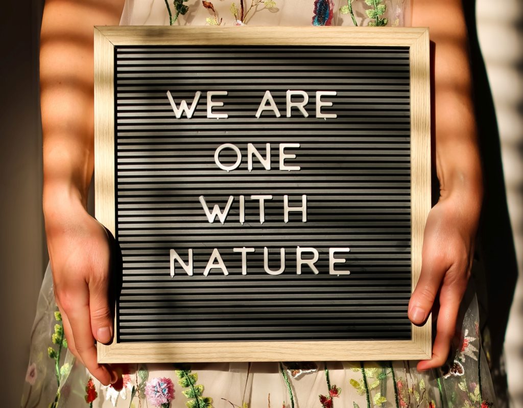 We are one with nature image